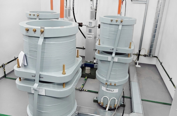 Vysílač HDO 22 kV - vazební transformátory + kondenzátorové baterie C2